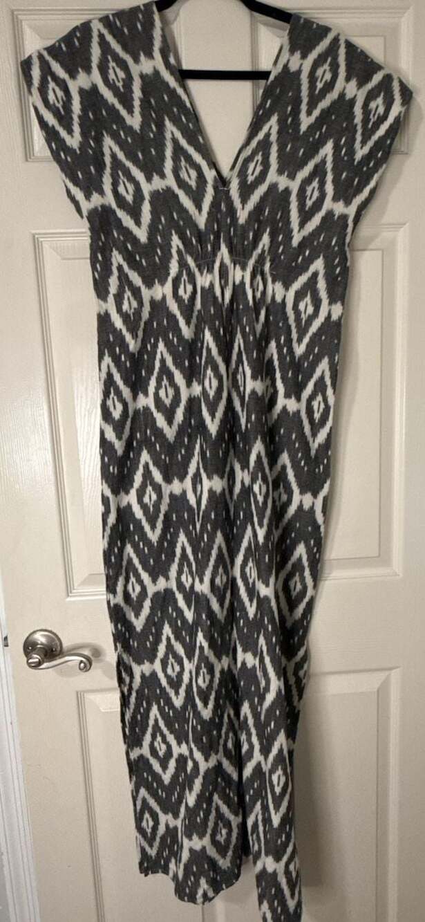 Esby Apparel Ikat Printed 100% Cotton Maxi Dress — image 3 of 7